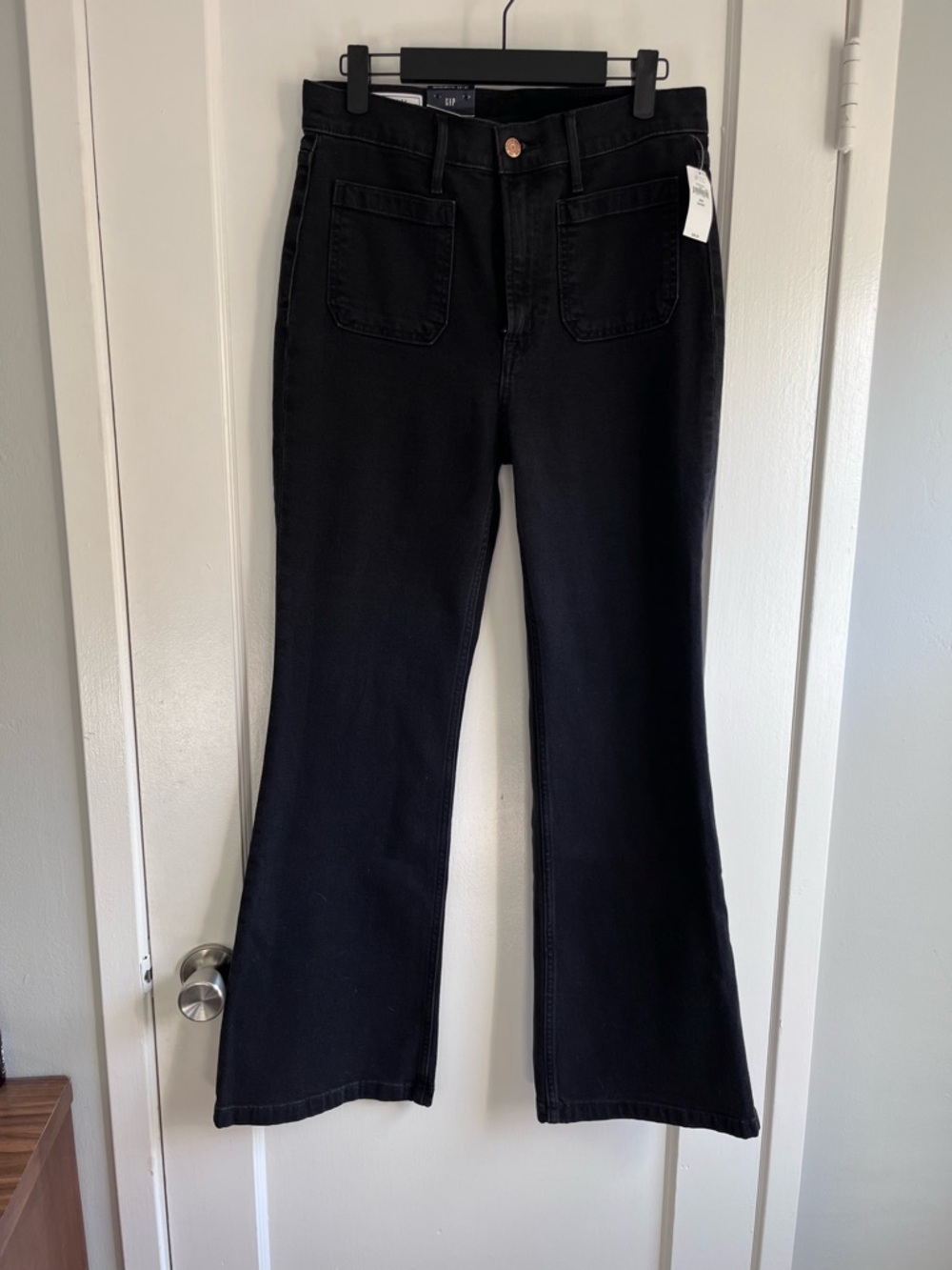 GAP 70s Flare High Rise Black Sz 28S